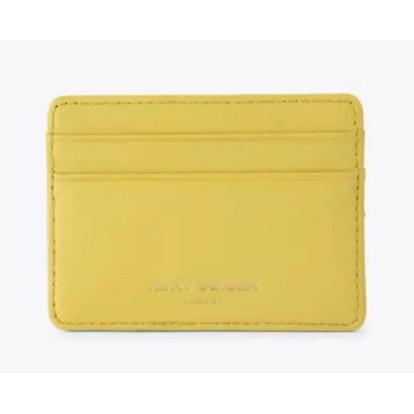 Kurt Geiger Kensington Card Holder in Bright Yellow - Picture 3 of 5